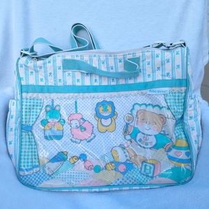 Vintage 1980s Baby Boom Diaper Bag Bear Nursery